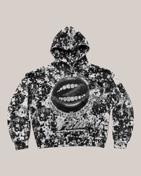 Art Supermoney Felpa Nero Hoodie Pixel Nero