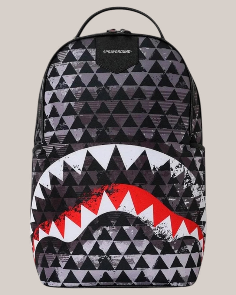Sprayground 910B8885NSZ Shark Triangles Backpack frontale