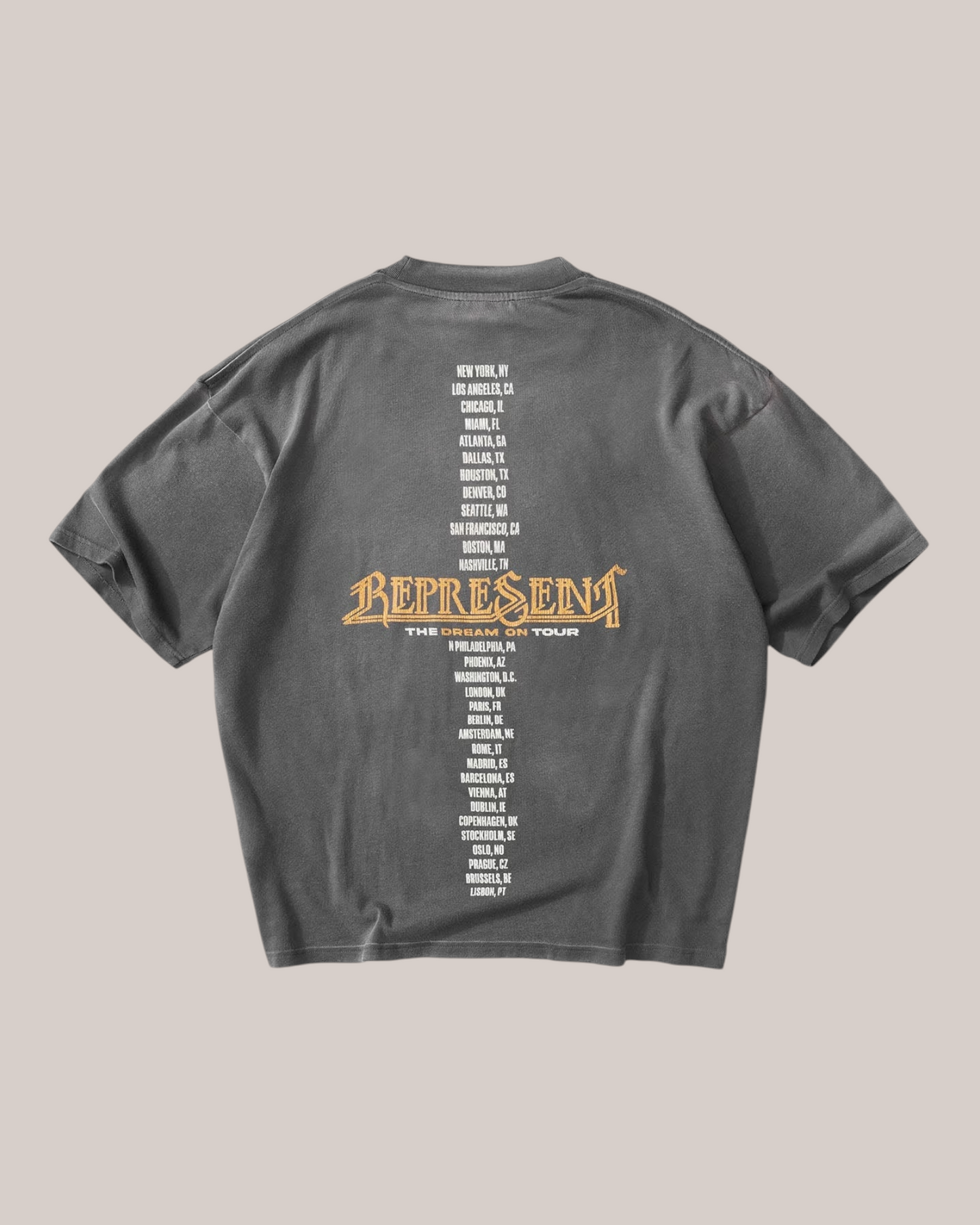T-Shirt Golden Tour Sun Fade Grey MLM100823-46 Represent