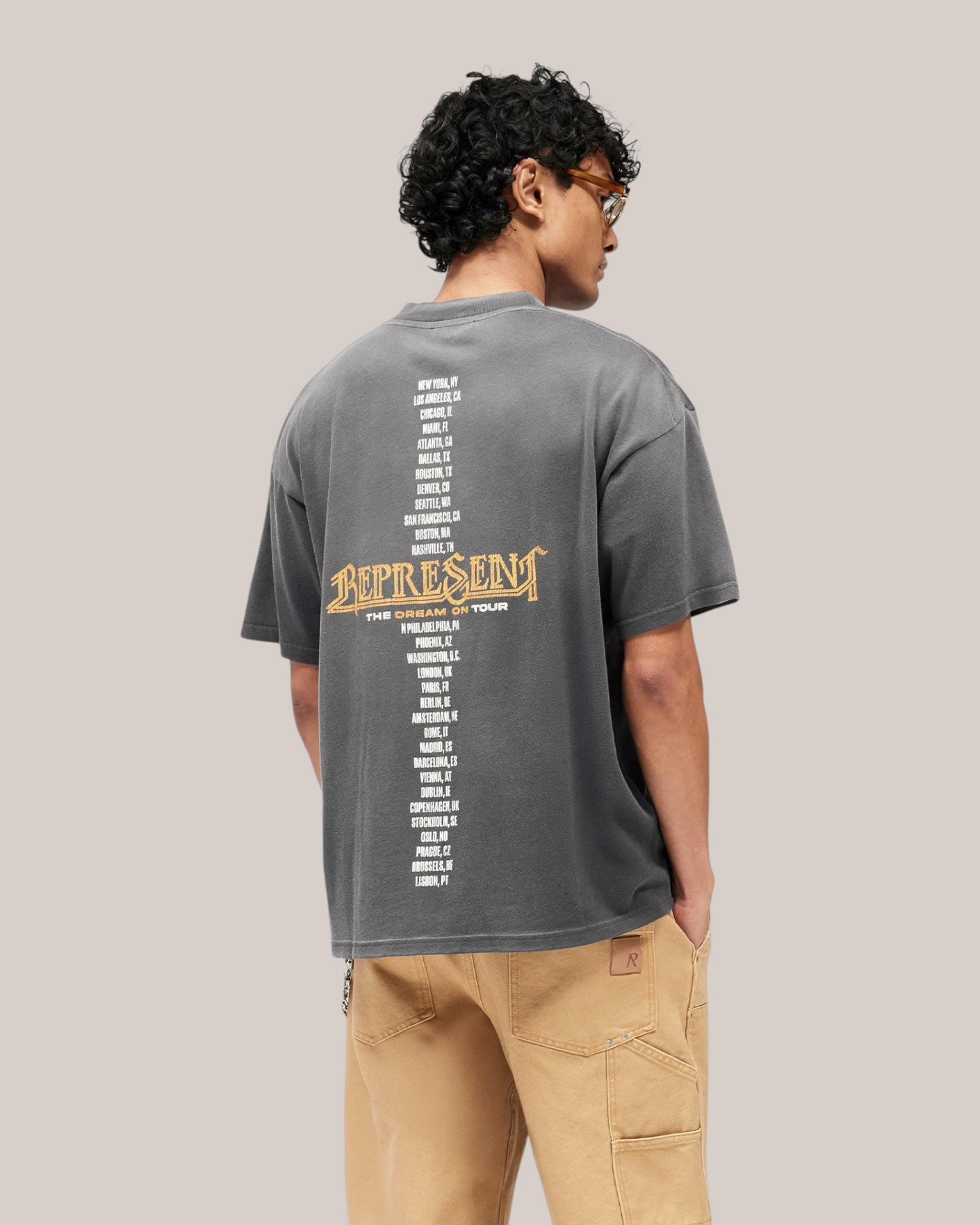 T-Shirt Golden Tour Sun Fade Grey MLM100823-46 Represent