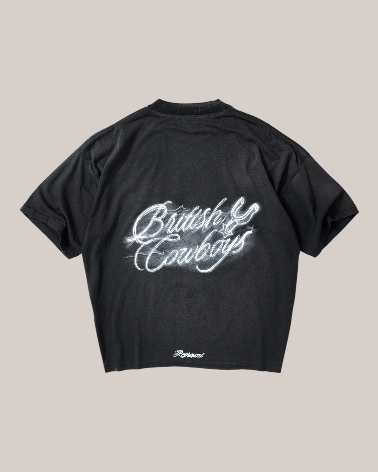 T-Shirt British Cowboy Stained Black MLM100592-04 Represent