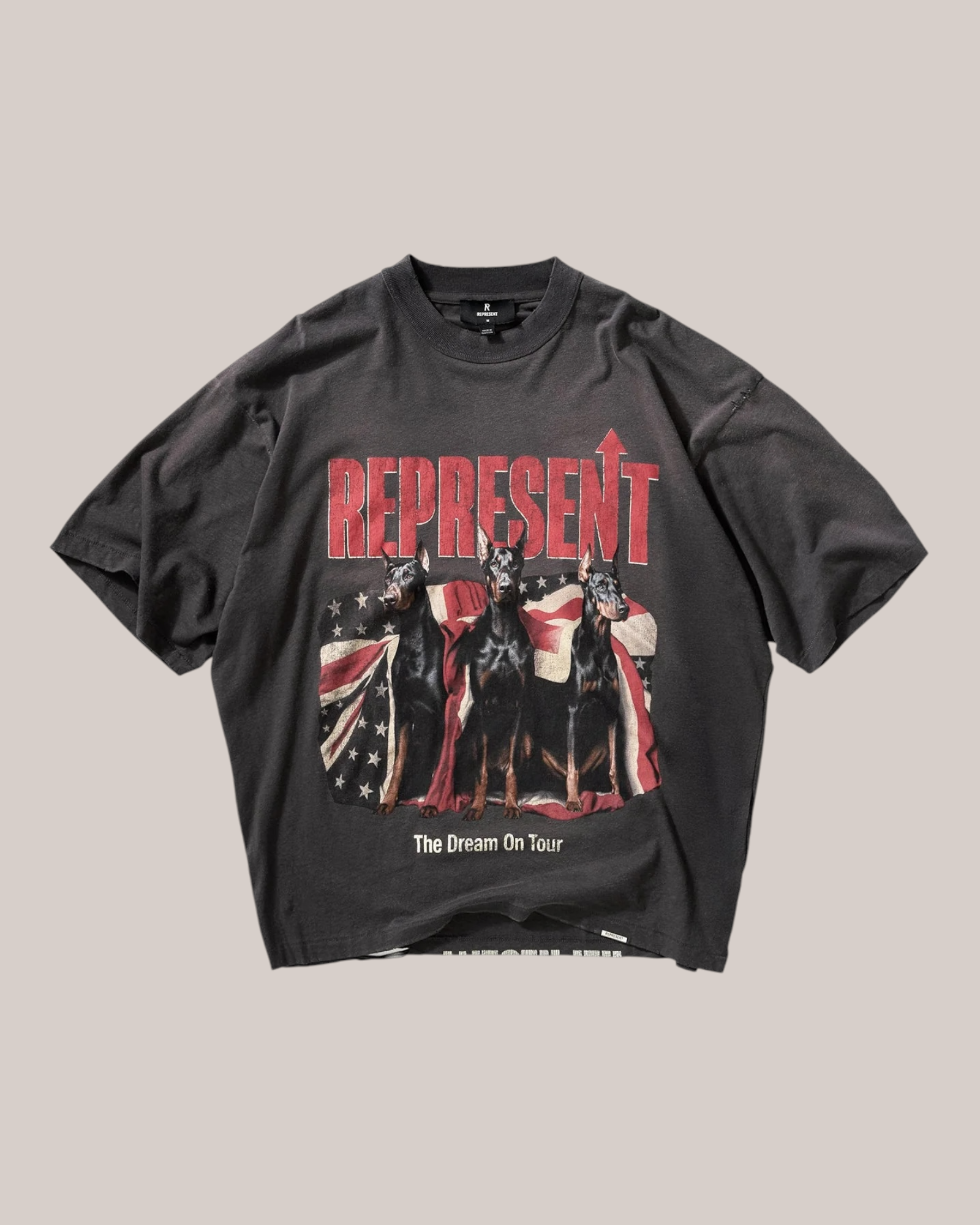 T-Shirt Dream On Tour Sun Fade Grey MLM100593-46 Represent