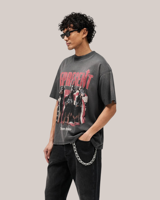 T-Shirt Dream On Tour Sun Fade Grey MLM100593-46 Represent