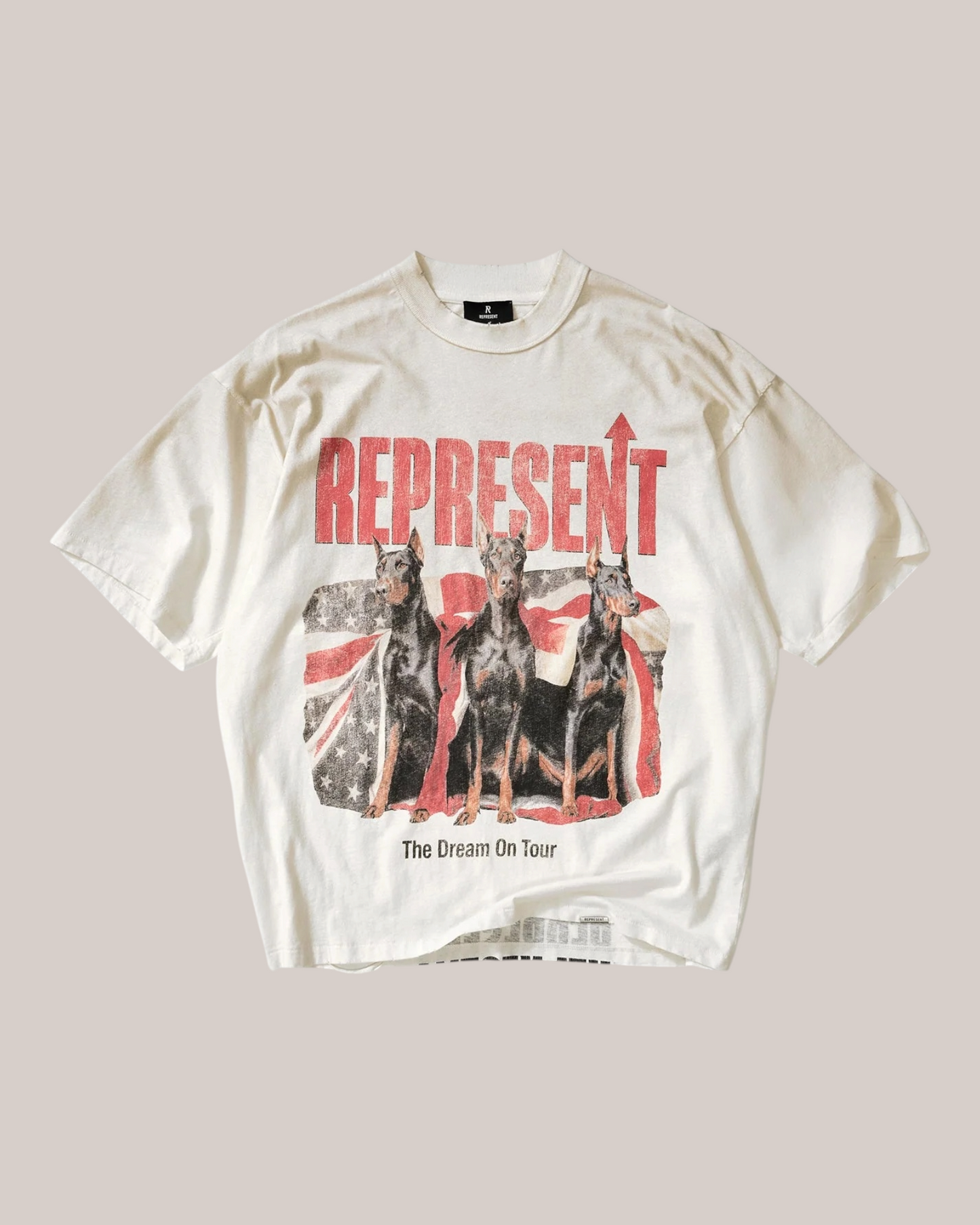 T-Shirt Dream On Tour Washed Ecru MLM100593-30 Represent