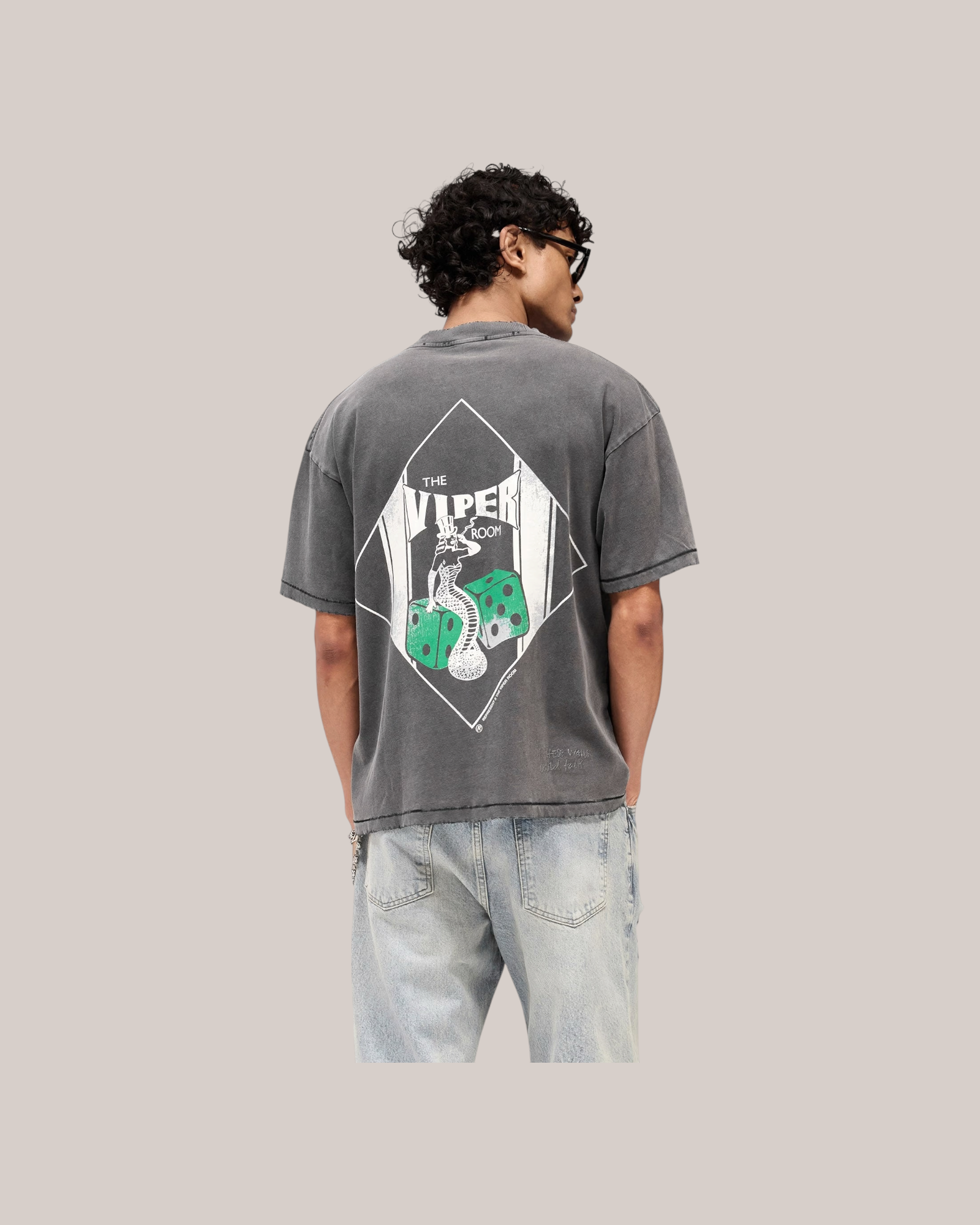 T-Shirt X Viper Room Dice Vintage Grey