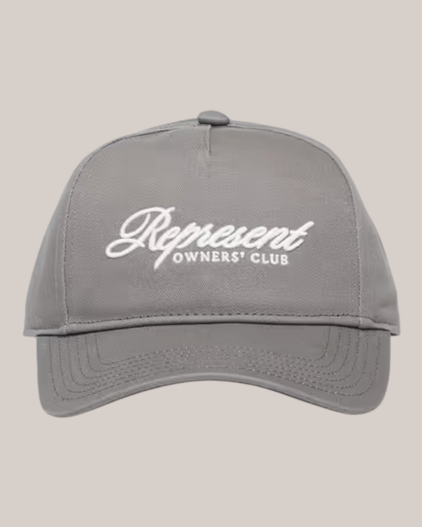 Cappello Con Visiera Owners Club Script Grigio OCM81424-046 Represent