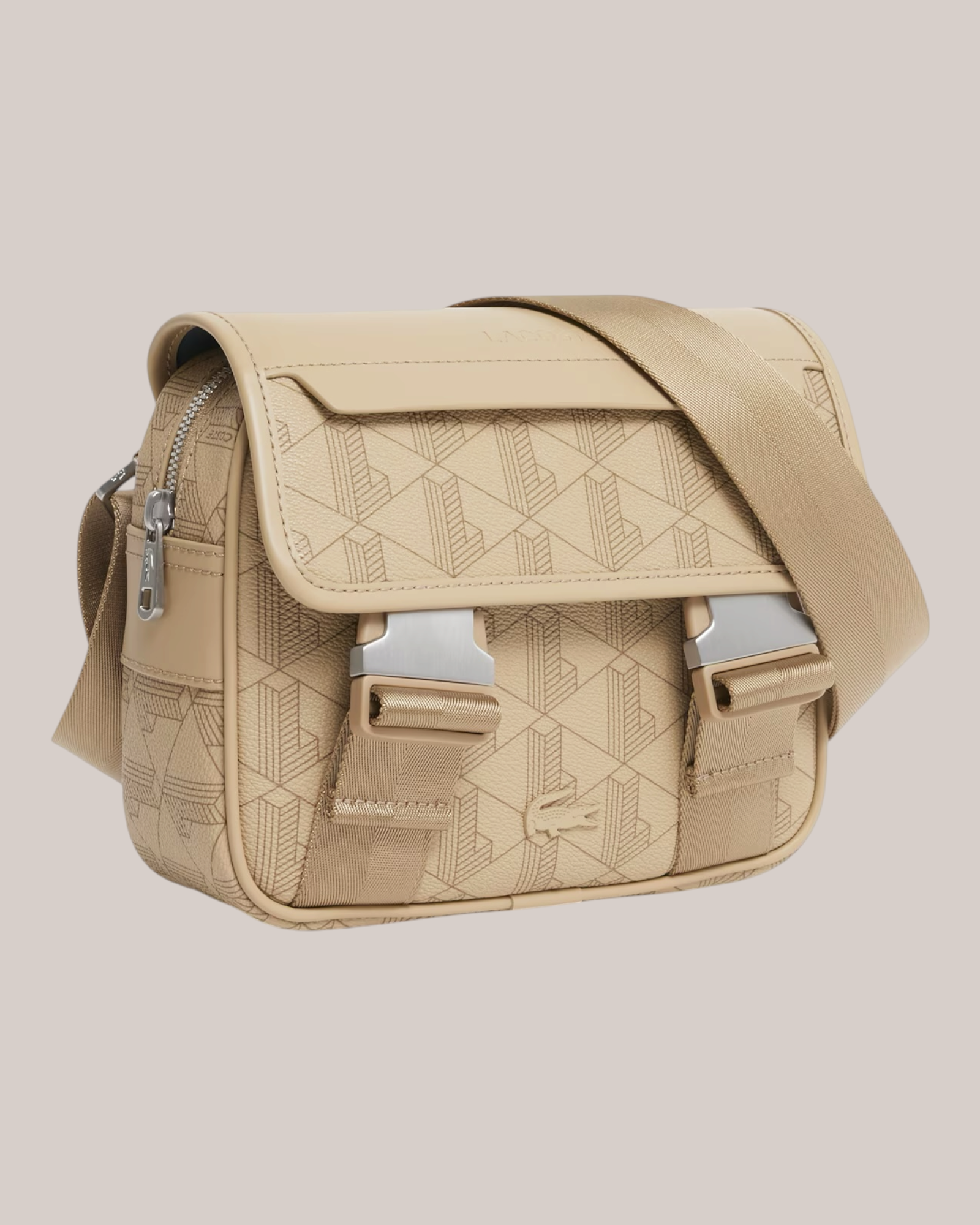 Borsa A Tracolla Con Patta e Clip The Blend Monogram Otter NH3787LX Lacoste