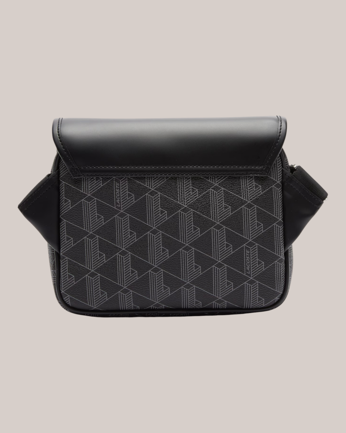 Borsa A Tracolla Con Patta e Clip The Blend Monogram Noir NH3787LX Lacoste