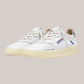 Sneakers In Pelle Medalist Low AULM-DL01 Bianca e Blue Autry
