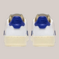 Sneakers In Pelle Medalist Low AULM-DL01 Bianca e Blue Autry