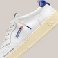 Sneakers In Pelle Medalist Low AULM-DL01 Bianca e Blue Autry