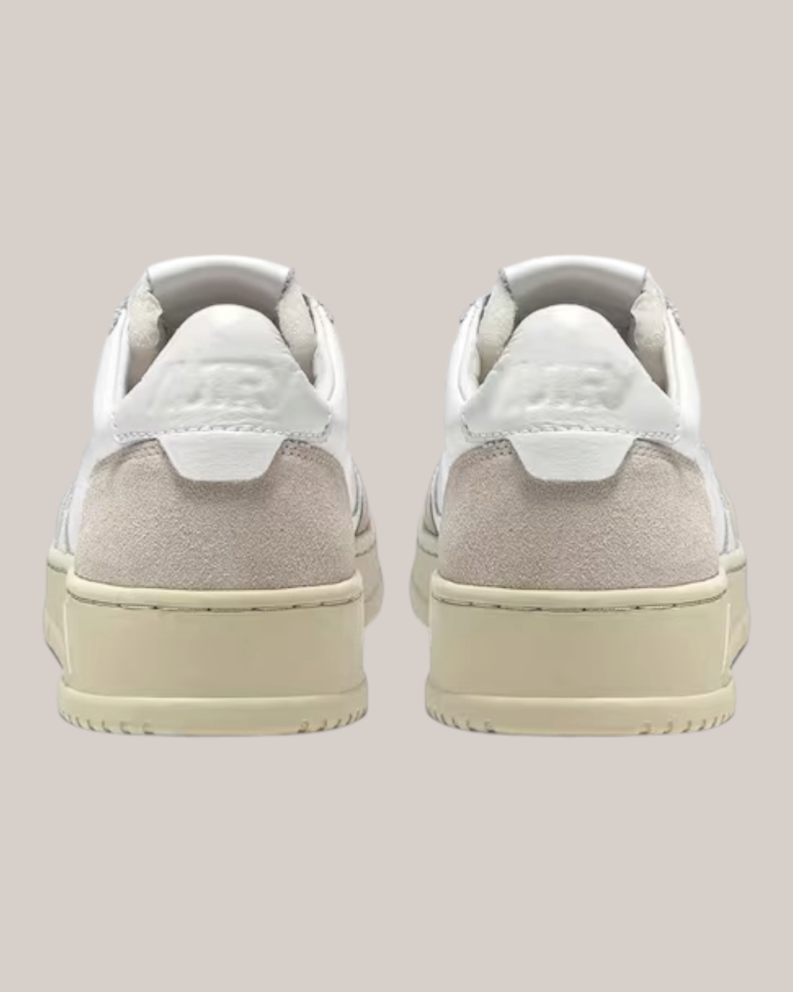 Sneakers In Pelle Medalist Low AULM-LS33 Bianca e Suede Beige Autry