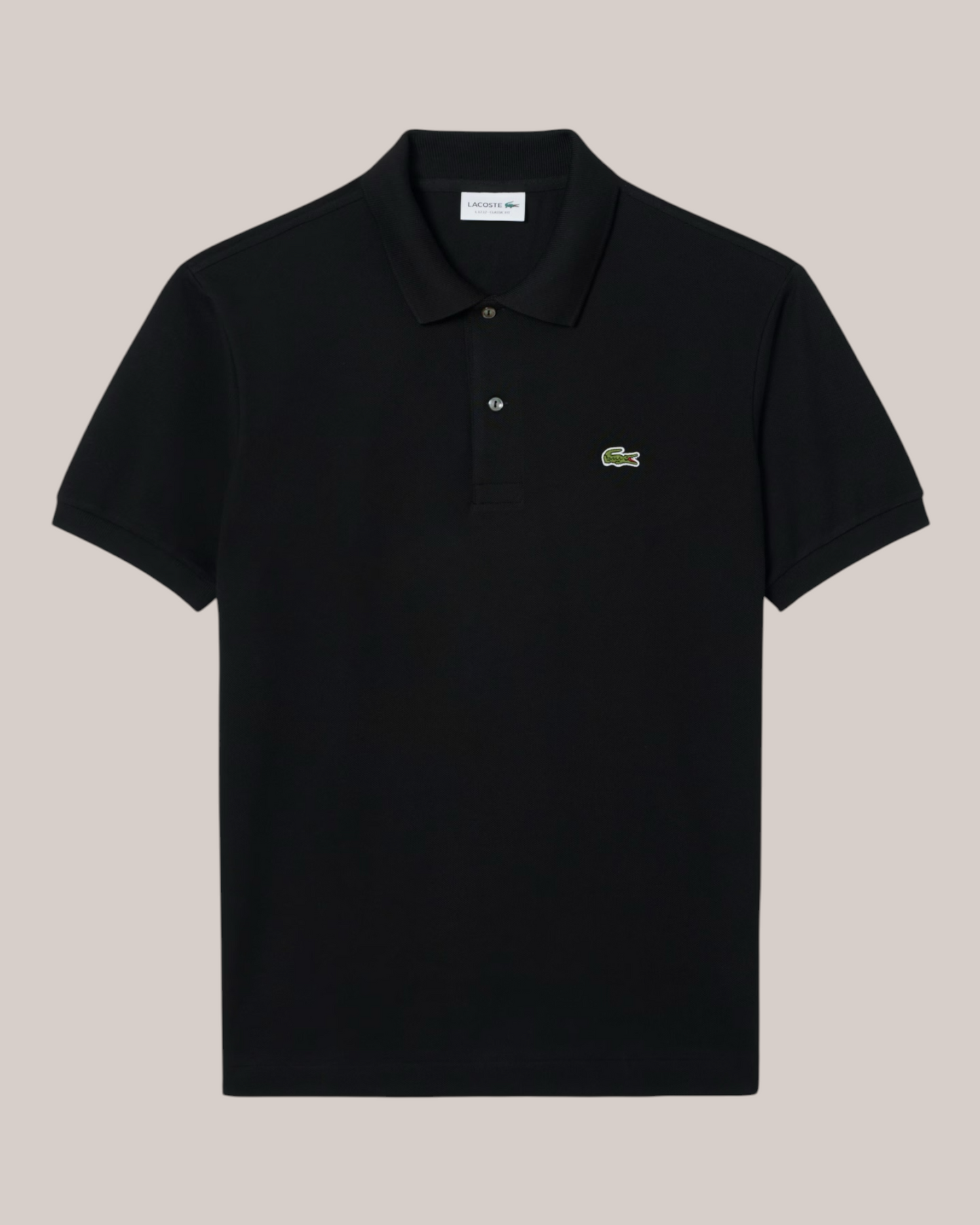 Polo Classic Fit Nera In Piquet L1212-00-031 Lacoste