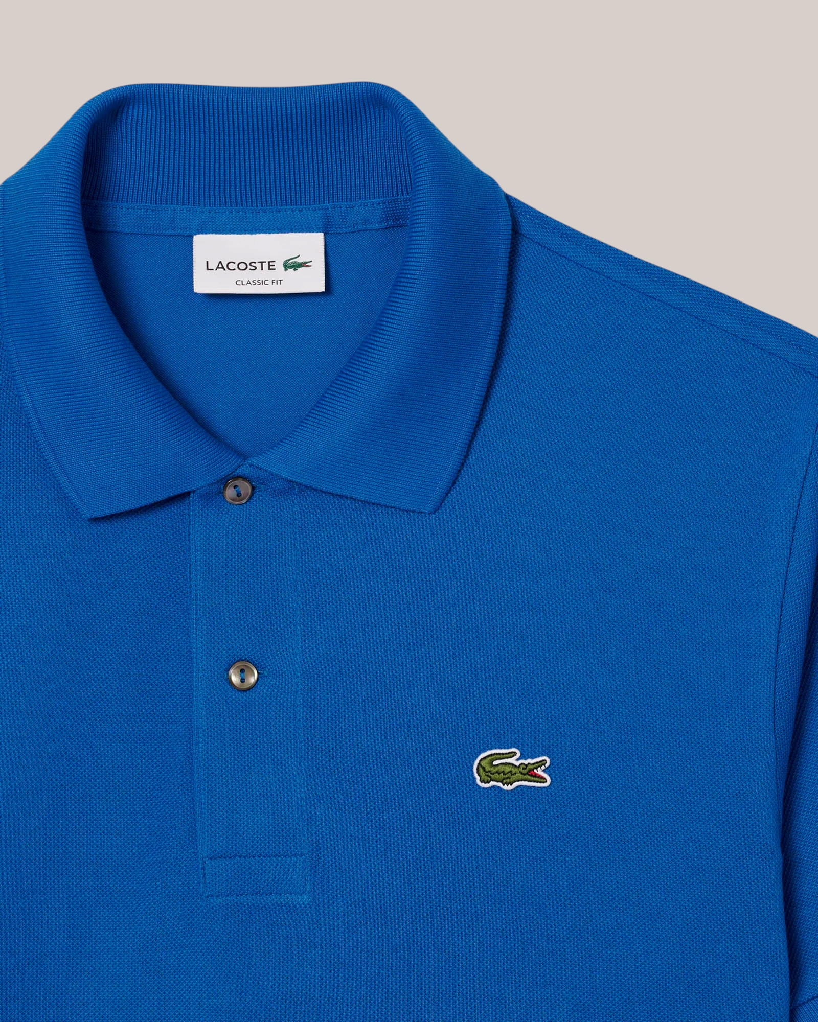 Polo Classic Fit Blue In Piquet L1212-00-3D3 Lacoste