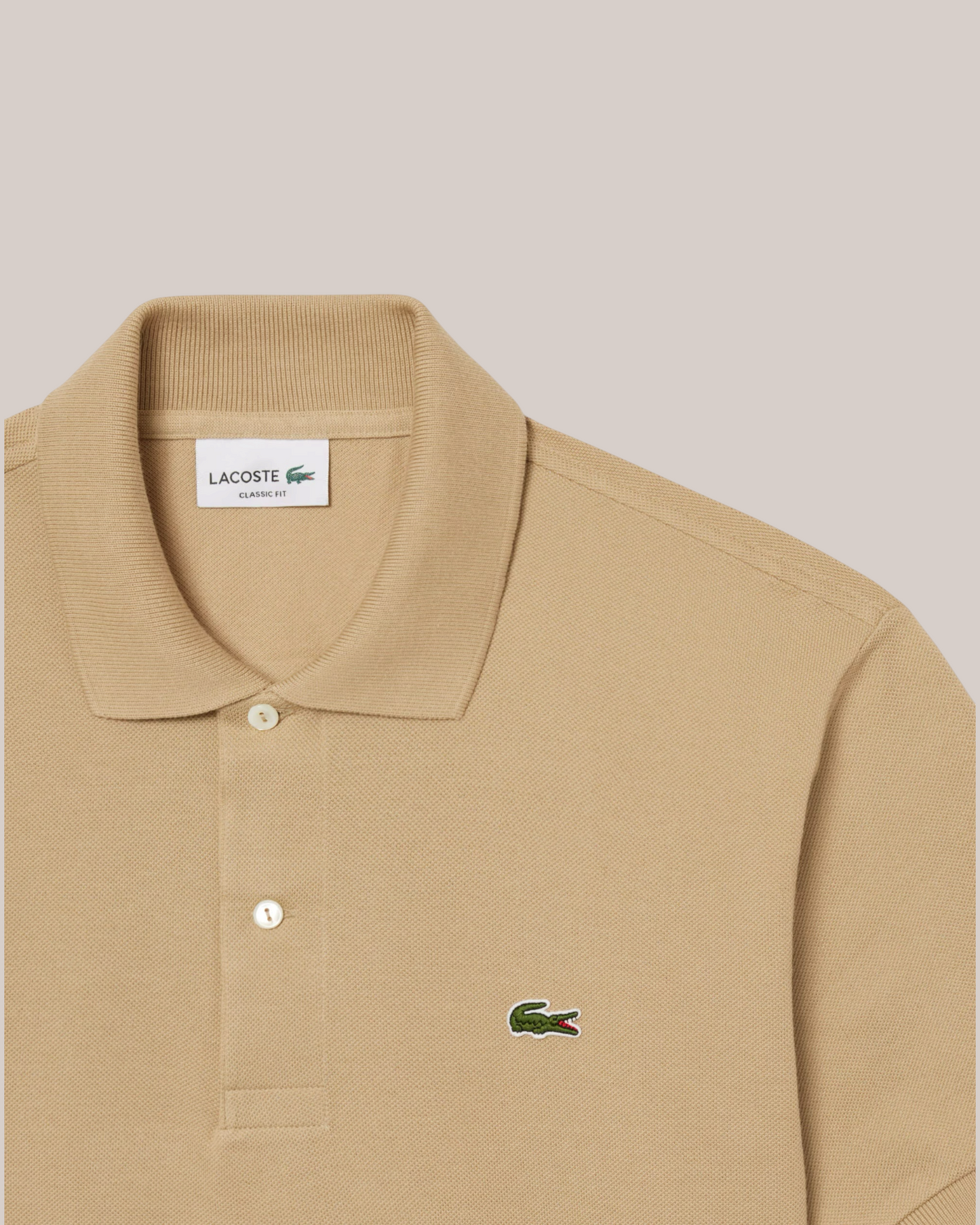 Polo Classic Fit Beige In Piquet L1212-00-02S Lacoste