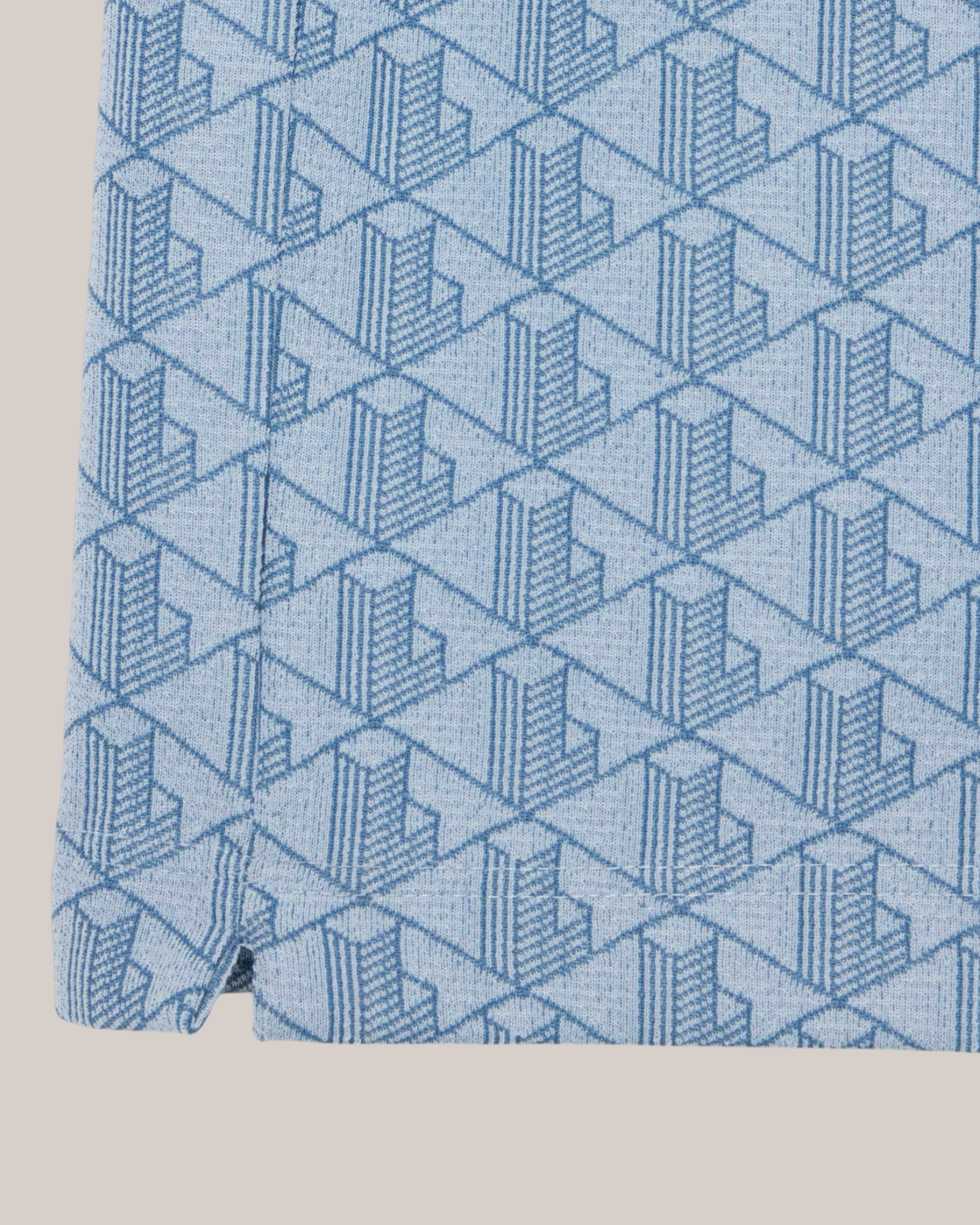 Polo Classic Fit Monogram in Jacquard Blue DH1417-00-1QI Lacoste