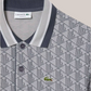 Polo Classic Fit Monogram in Jacquard Grigio DH1417-00-41I Lacoste