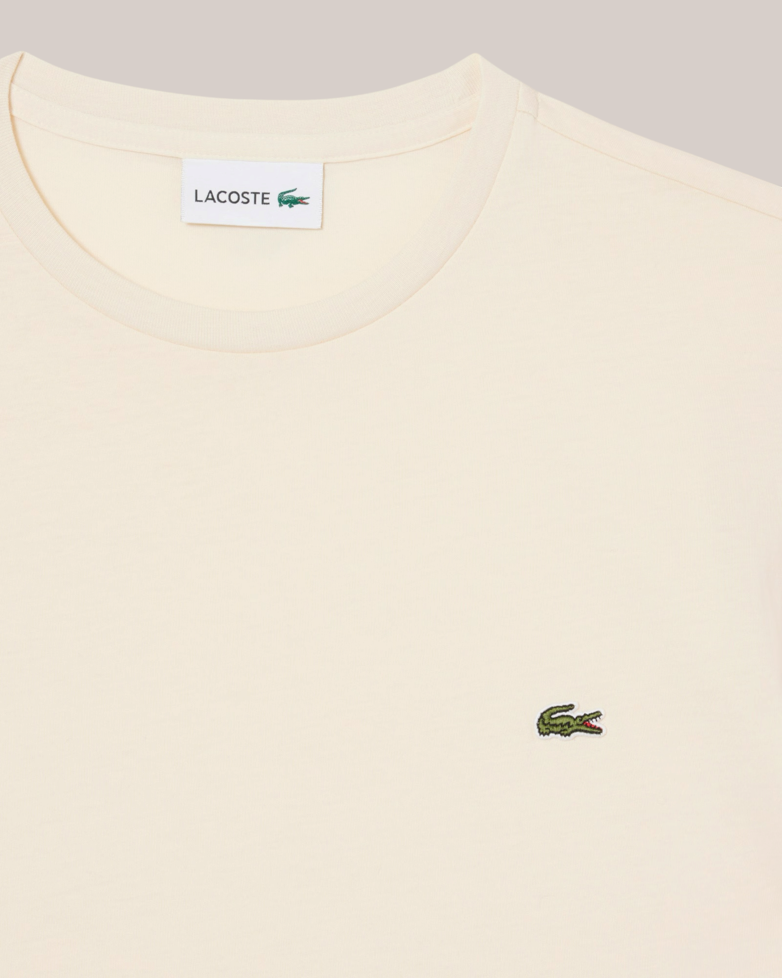 T-Shirt Regular Fit Pima Cotton Beige TH6709-00-056 Lacoste