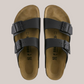 Sandali Arizona Unisex Narrow Fit Birko-Flor Nero 0051793 Birkenstock