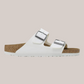 Sandali Arizona Donna Narrow Fit Birko-Flor Bianco 0552683 Birkenstock