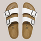 Sandali Arizona Donna Narrow Fit Birko-Flor Bianco 0552683 Birkenstock