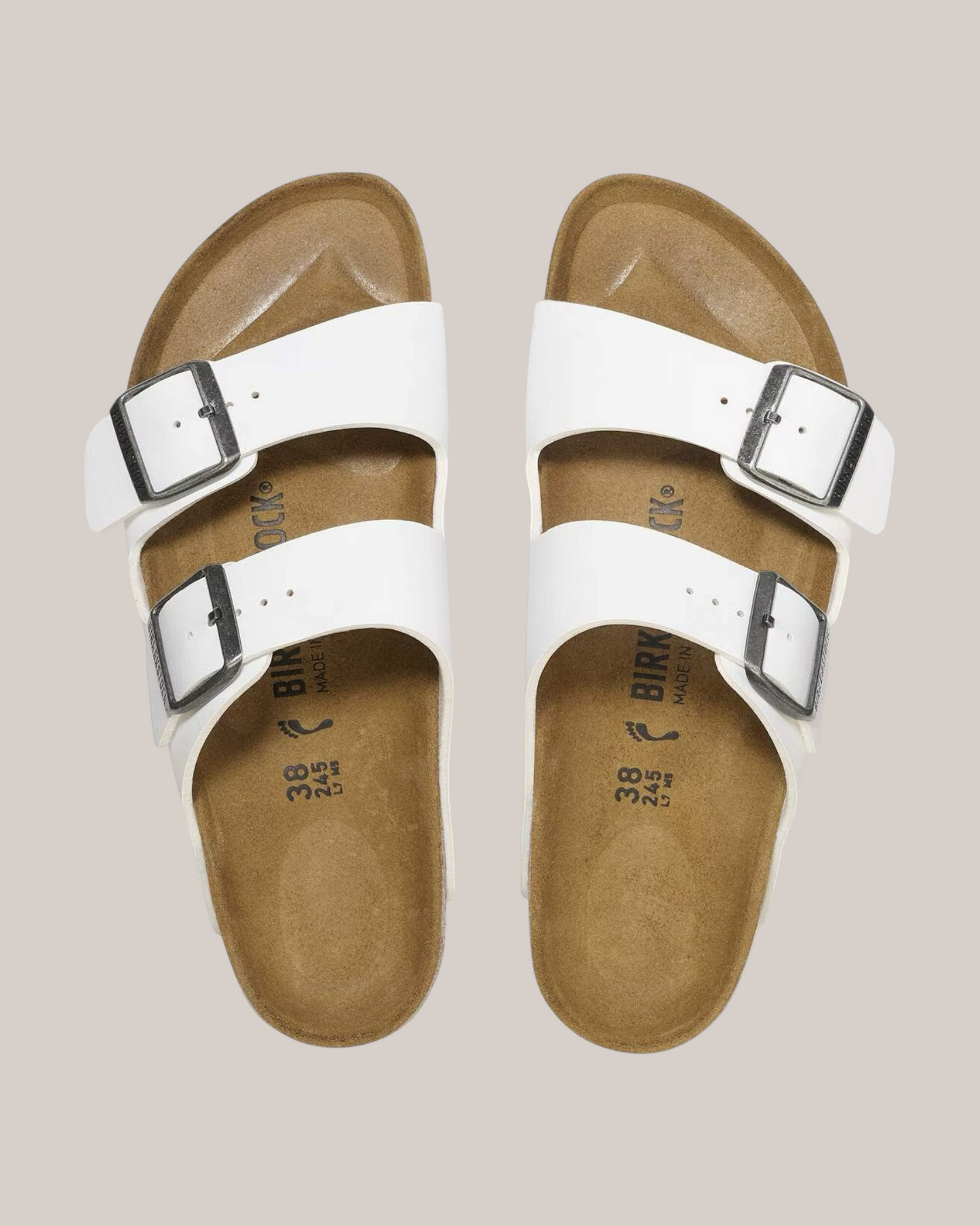 Sandali Arizona Donna Narrow Fit Birko-Flor Bianco 0552683 Birkenstock