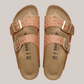 Sandali Arizona Donna Narrow Fit Leo Pecan 1031926 Birkenstock