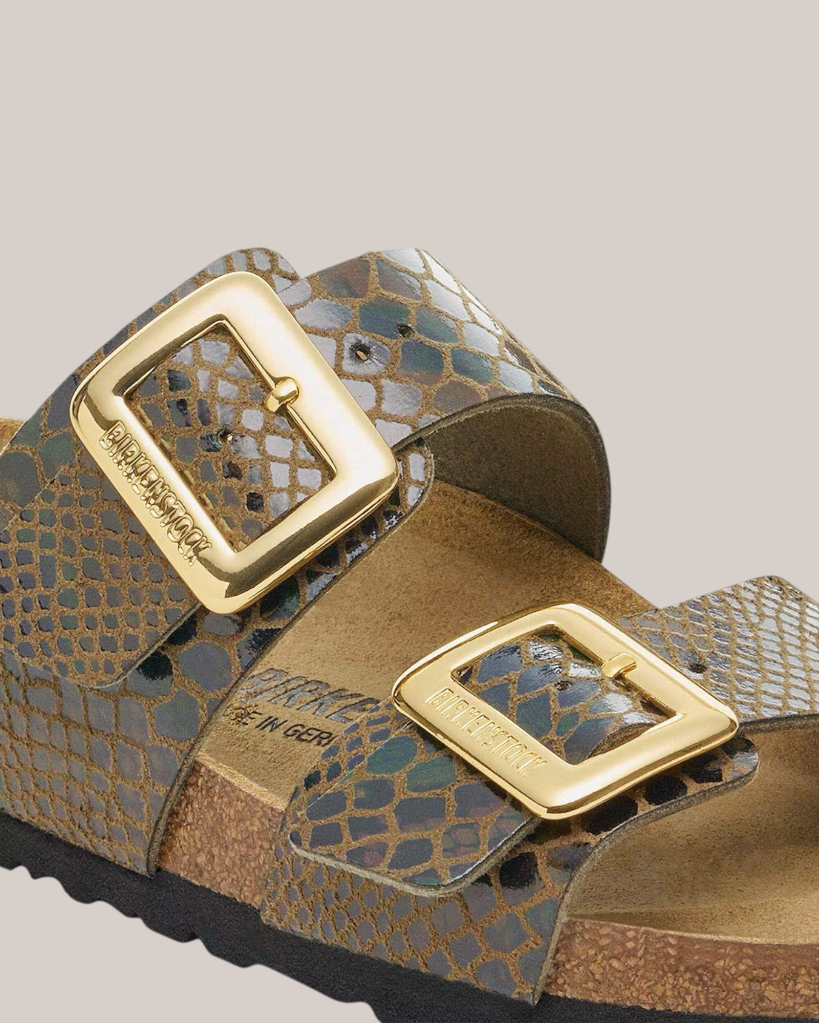 Sandali Sydney Donna Narrow Fit Shiny Snake Sage 1030888 Birkenstock