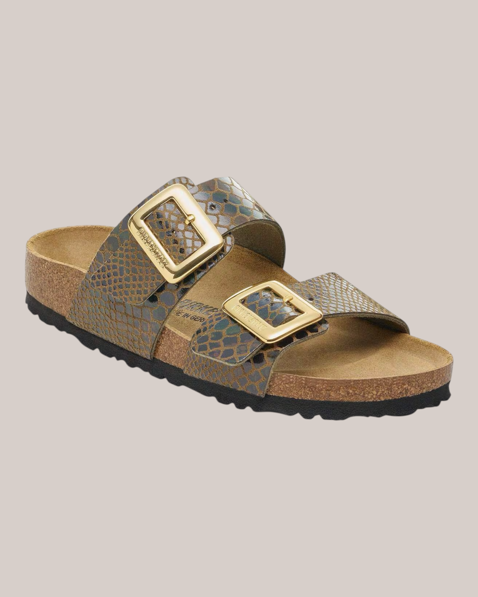 Sandali Sydney Donna Narrow Fit Shiny Snake Sage 1030888 Birkenstock