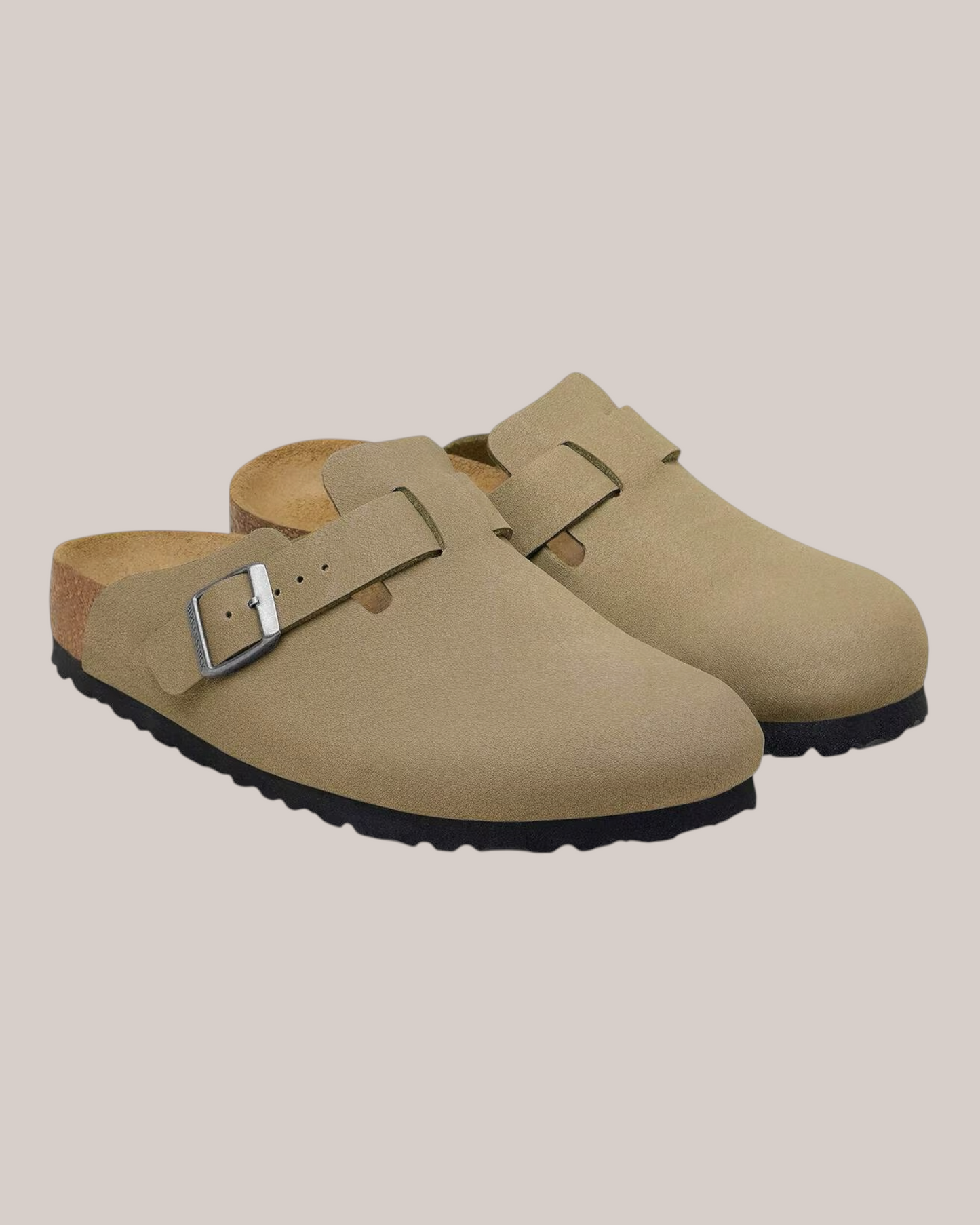 Sandali Boston Tex Nubuck Uomo Faded Khaki Syn 2.0 1033154 Birkenstock