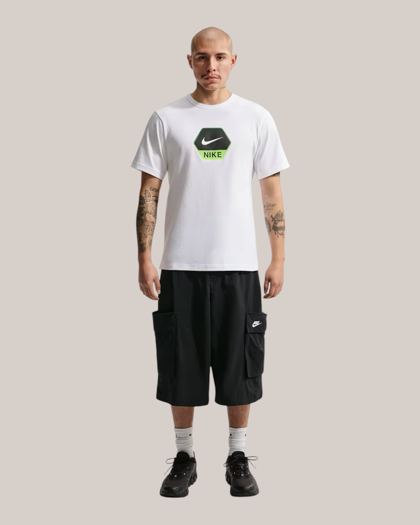T-Shirt Sportswear Unisex Square Logo Bianca IQ0471-101 Nike