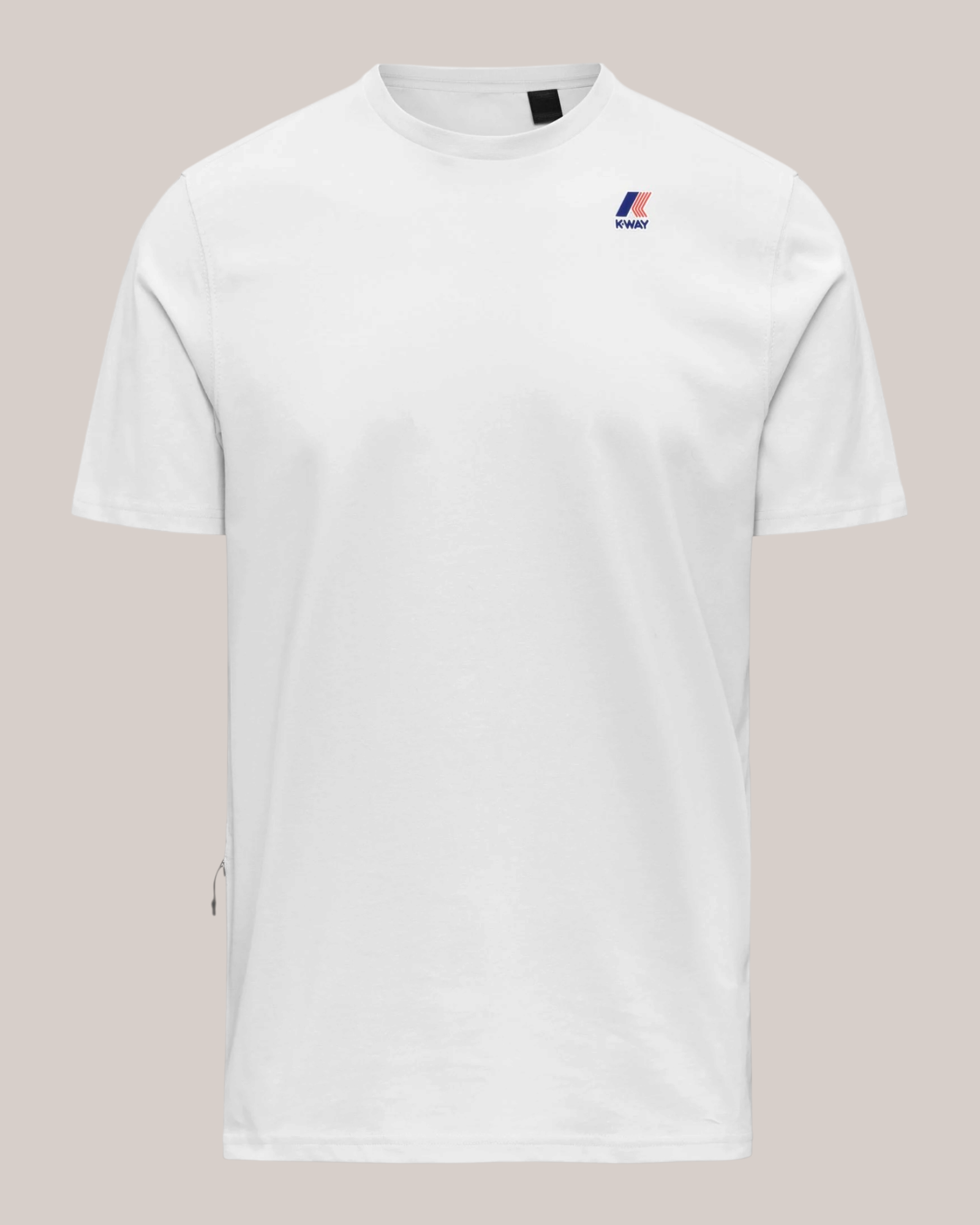 T-Shirt Slim Fit Leonide Blu Bianco K7142 001 K-Way