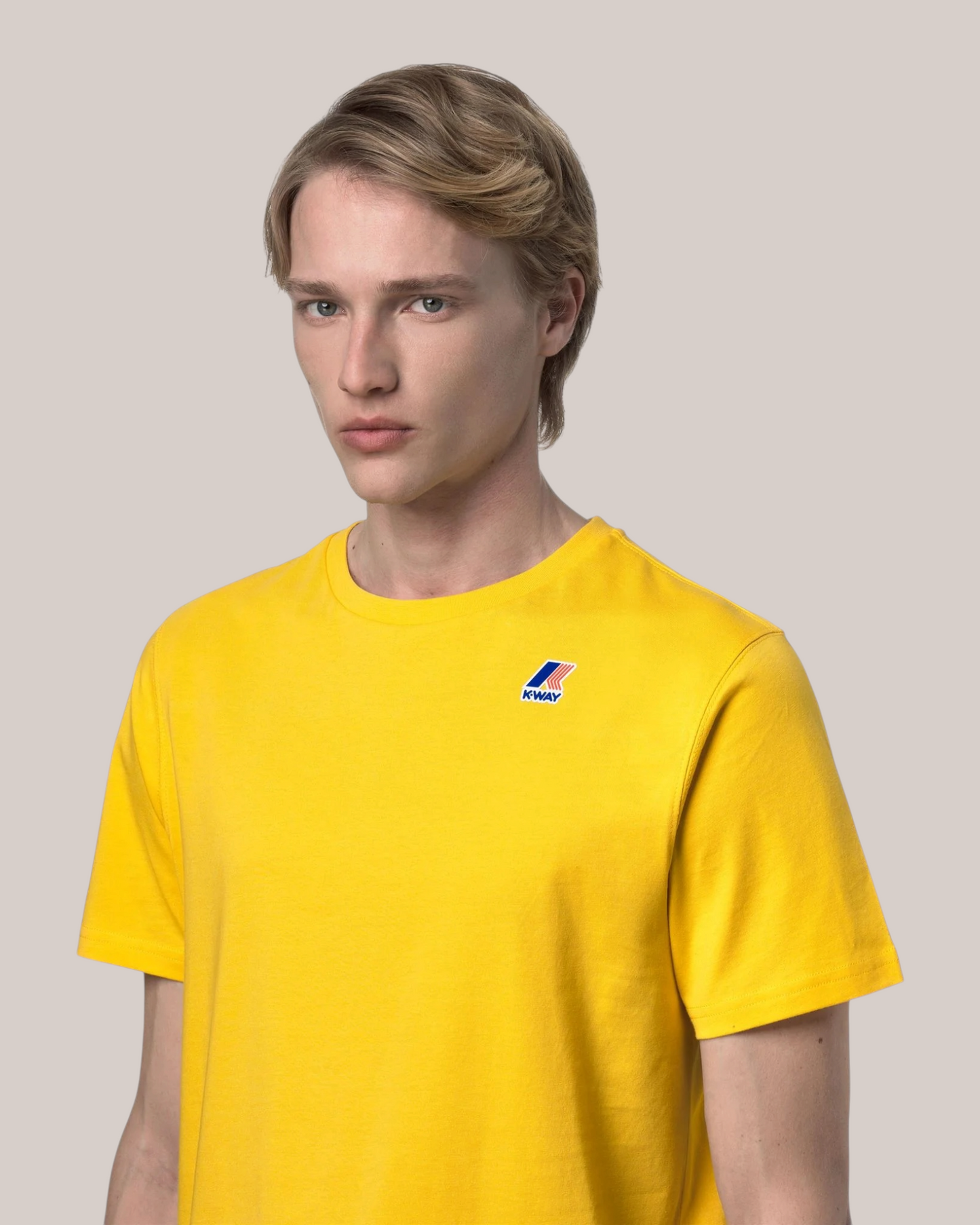 T-Shirt Slim Fit Leonide Gialla K7142 T05 K-Way