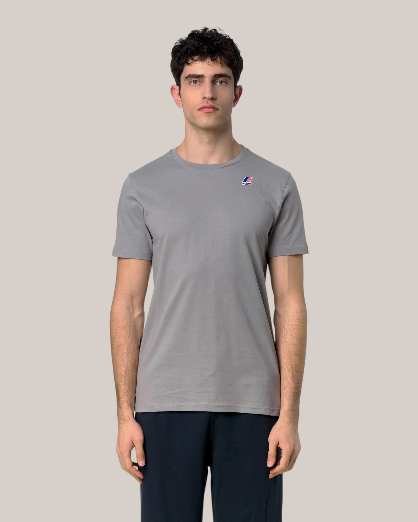 T-Shirt Slim Fit Leonide Blu Grey Frost K7142 411 K-Way