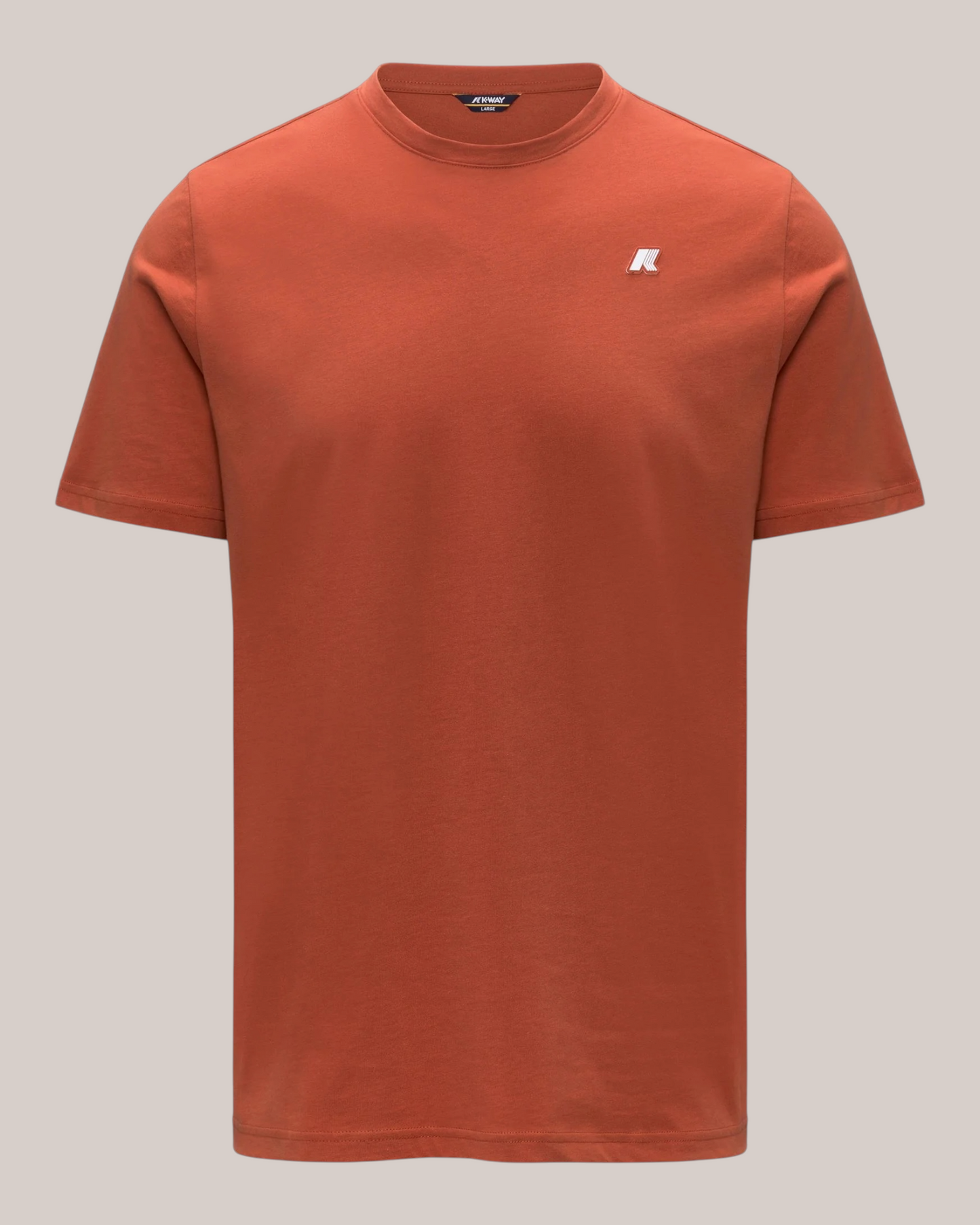 T-Shirt in Jersey Slim Fit Odom Orange Brownish K7125UW 896 K-Way