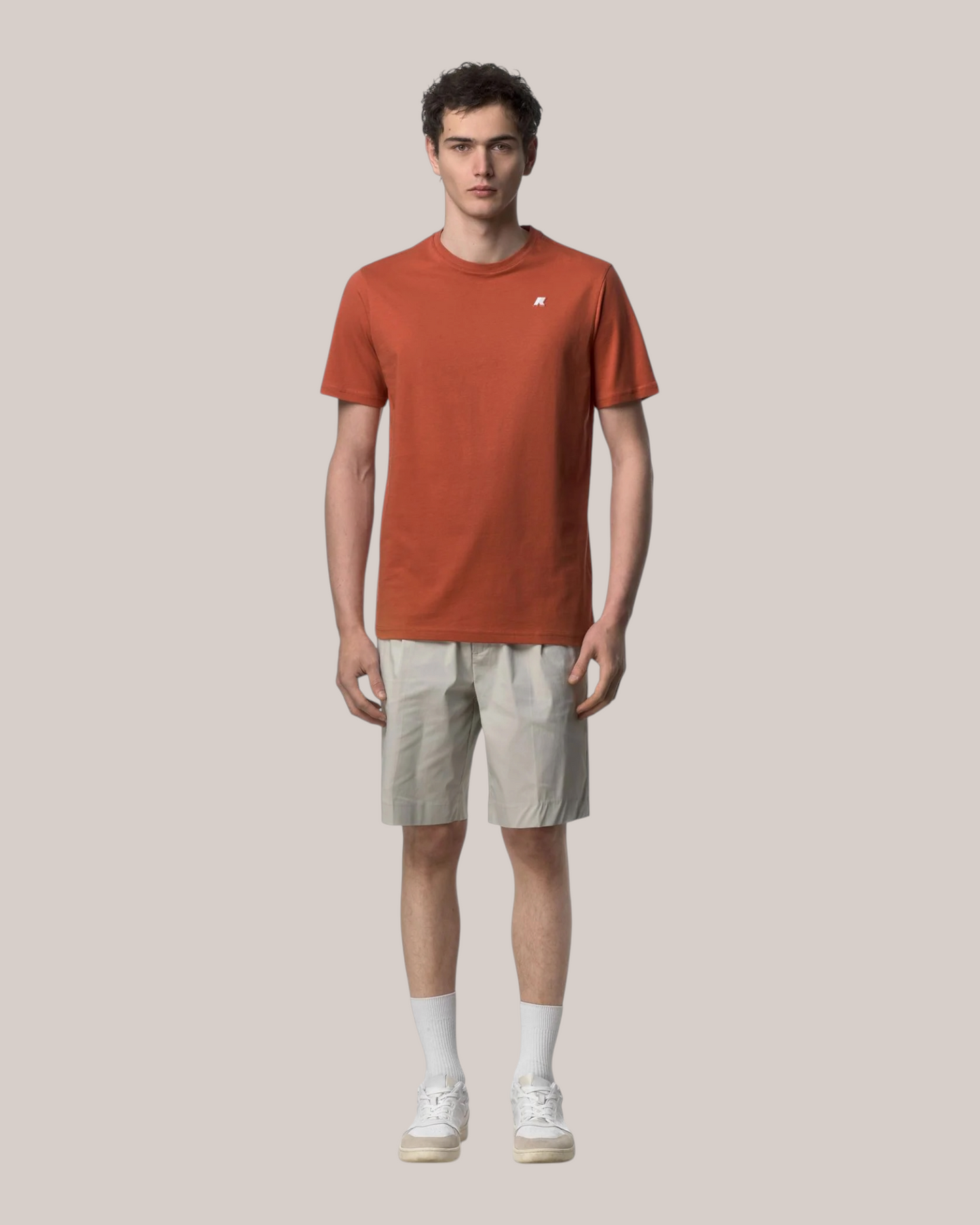 T-Shirt in Jersey Slim Fit Odom Orange Brownish K7125UW 896 K-Way