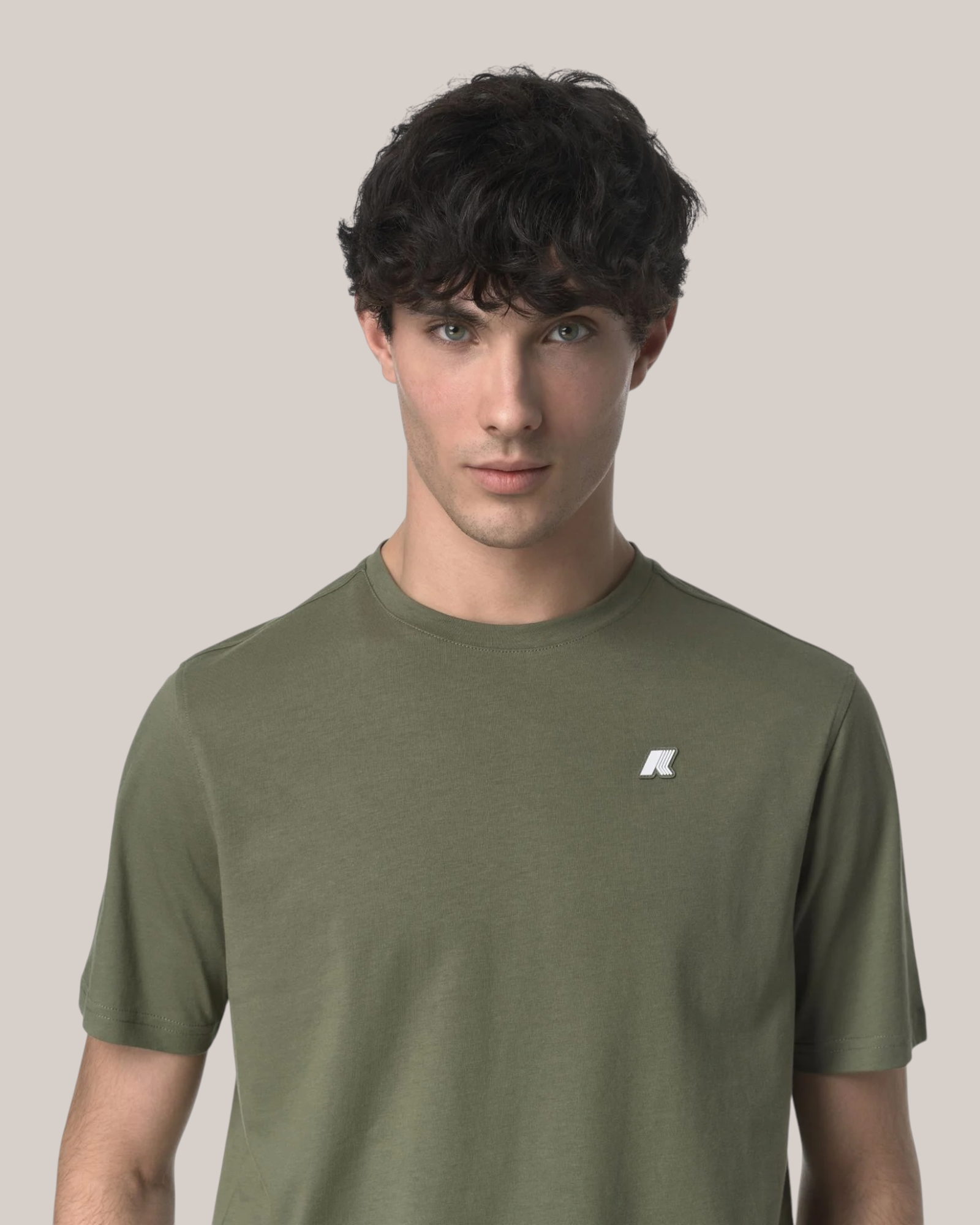 T-Shirt in Jersey Slim Fit Odom Green Lichen K7125UW V15 K-Way