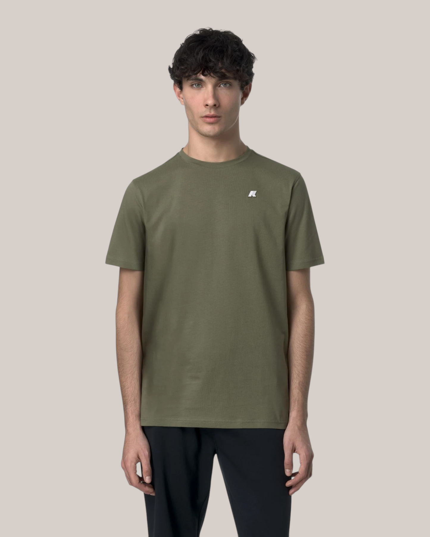 T-Shirt in Jersey Slim Fit Odom Green Lichen K7125UW V15 K-Way