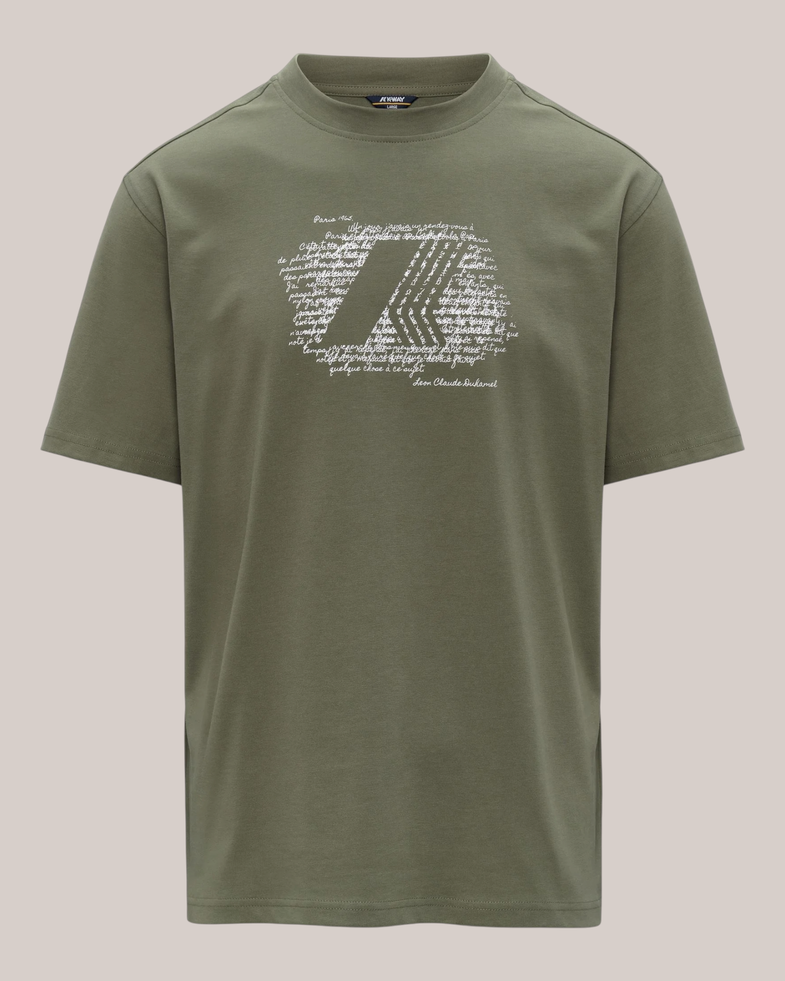 T-Shirt Solo Jersey History Green Lichen K71357w v15 K-Way