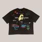 T-Shirt Boxy Fit Love Letter Tee Brownish-Grey BH3551 Paper Money