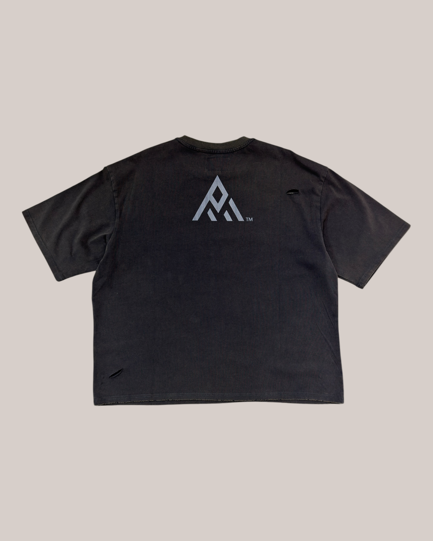 T-Shirt Boxy Fit Love Letter Tee Brownish-Grey BH3551 Paper Money