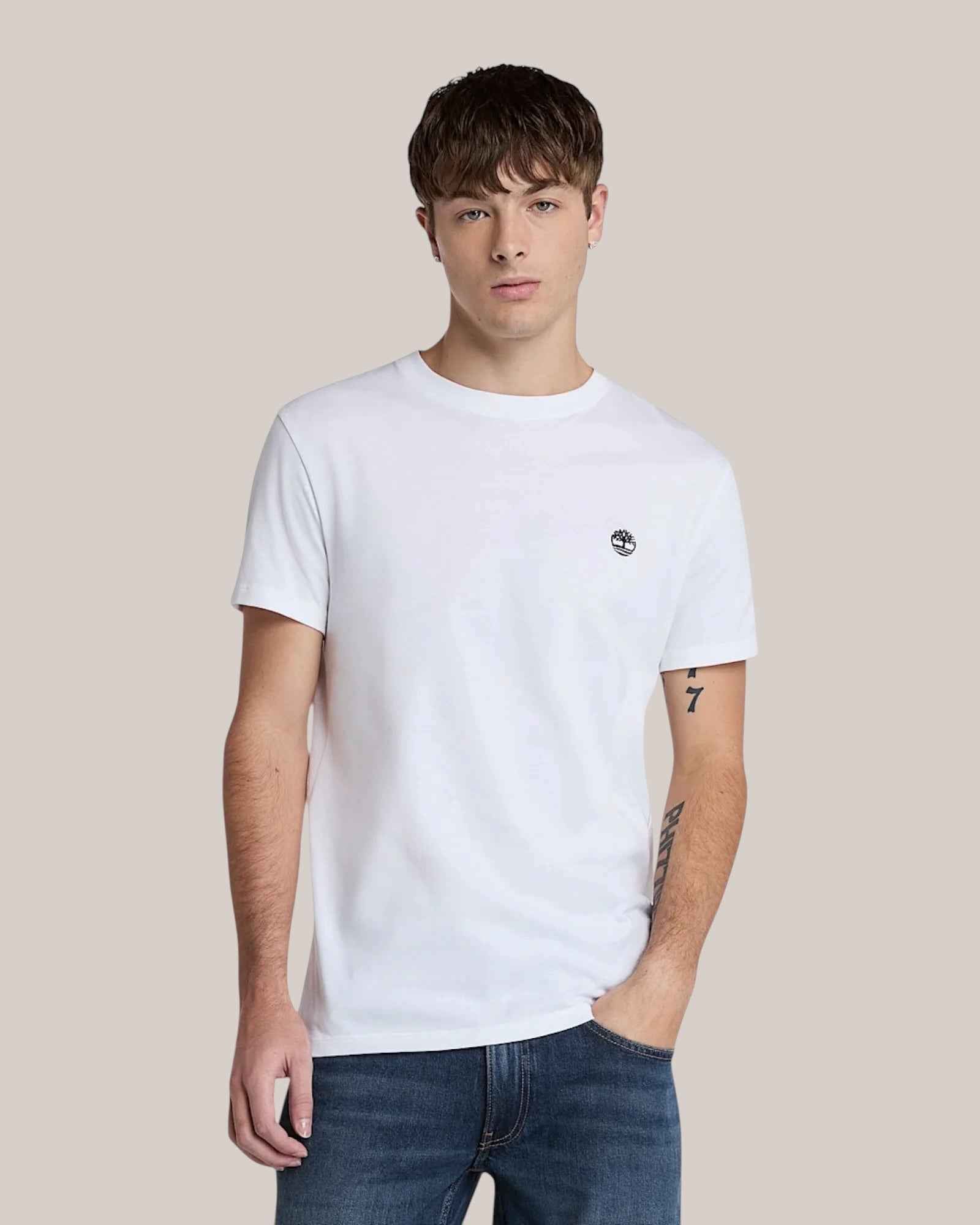 T-Shirt Slim Fit Dunstan River Bianco TB0A2BPR 100 Timberland