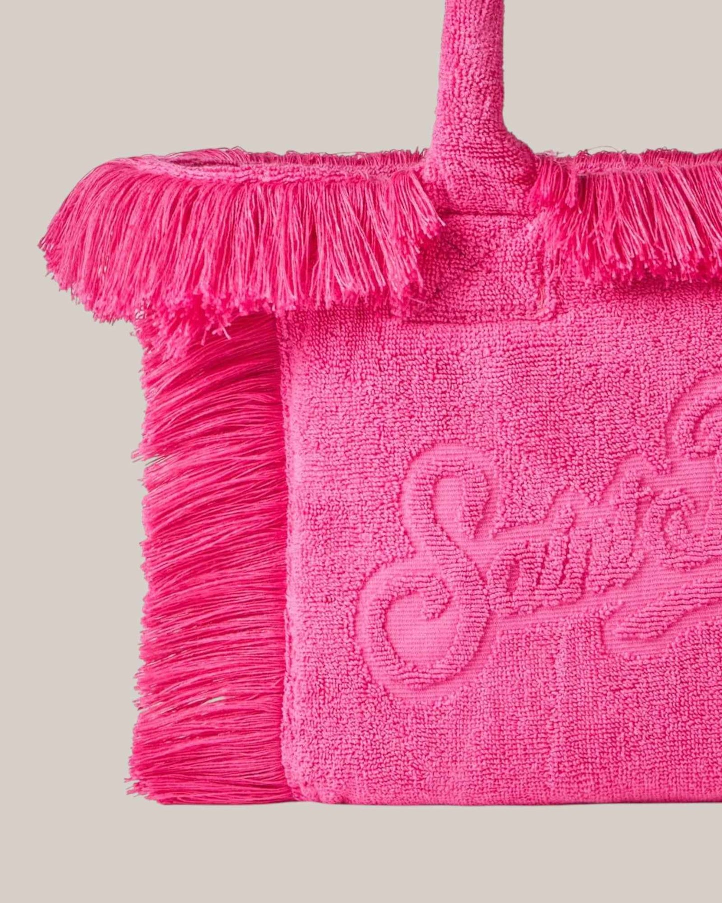 Borse Colette Terry Effetto Spugna Con Rilievo Fucsia COL011 02550L MC2 Saint Barth