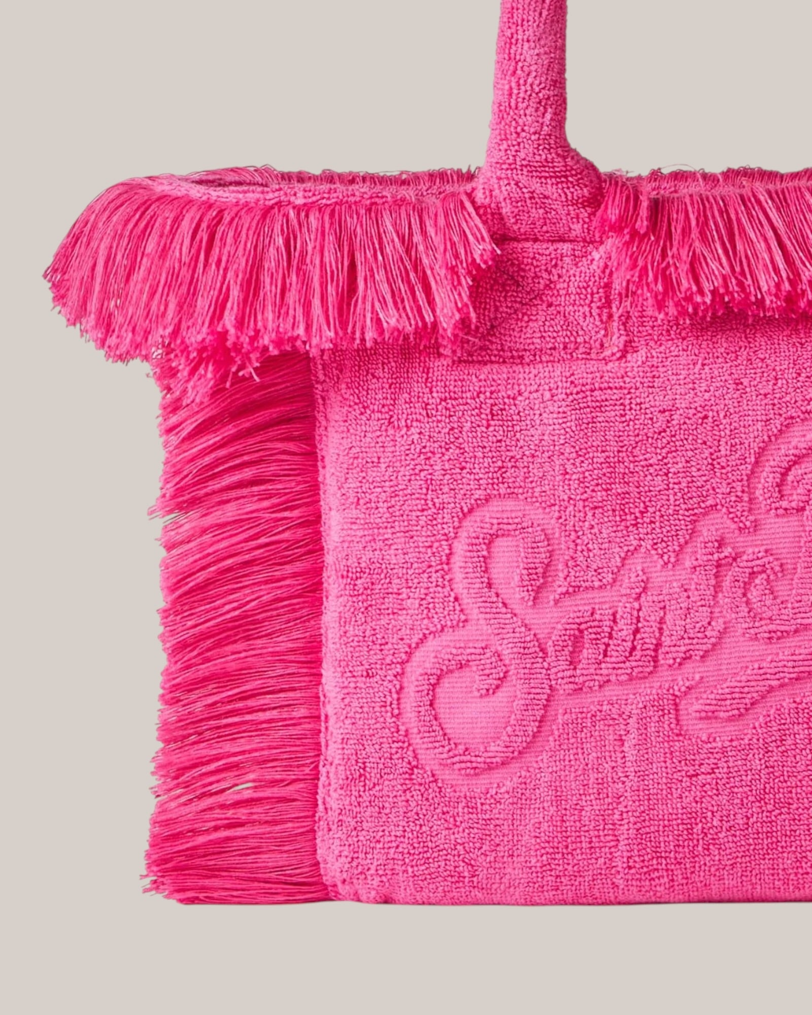 Borse Colette Terry Effetto Spugna Con Rilievo Fucsia COL011 02550L MC2 Saint Barth