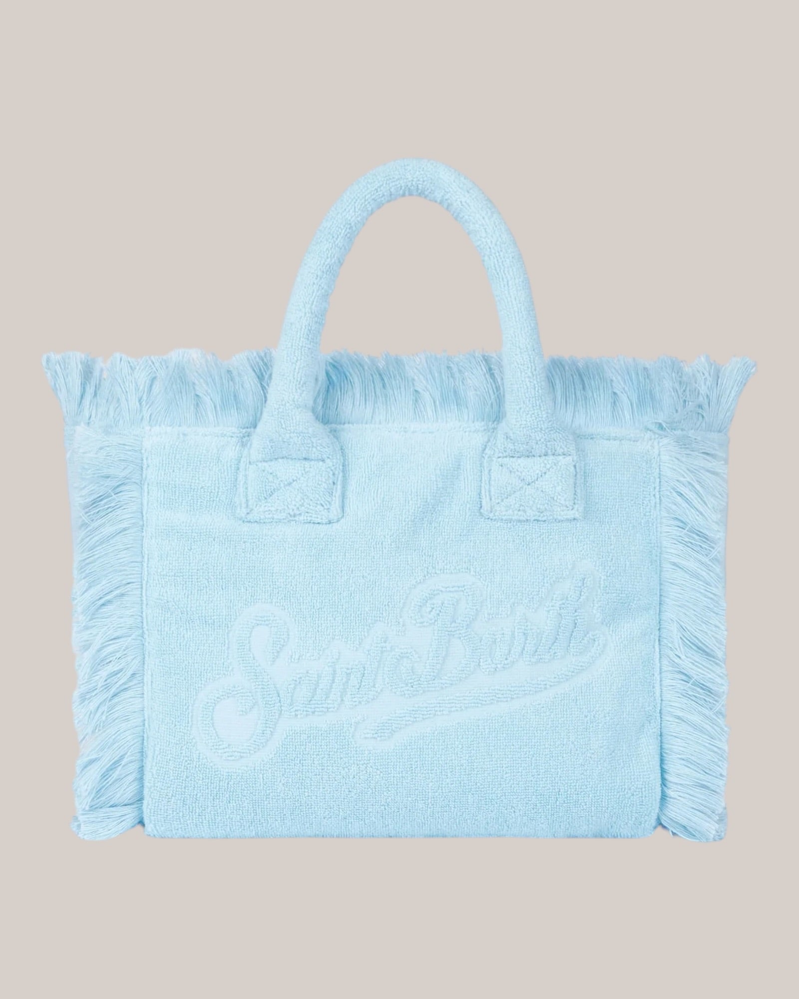 Borse Colette Terry Effetto Spugna Con Rilievo Celeste COL011 00414L MC2 Saint Barth