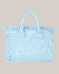 Borse Colette Terry Effetto Spugna Con Rilievo Celeste COL011 00414L MC2 Saint Barth