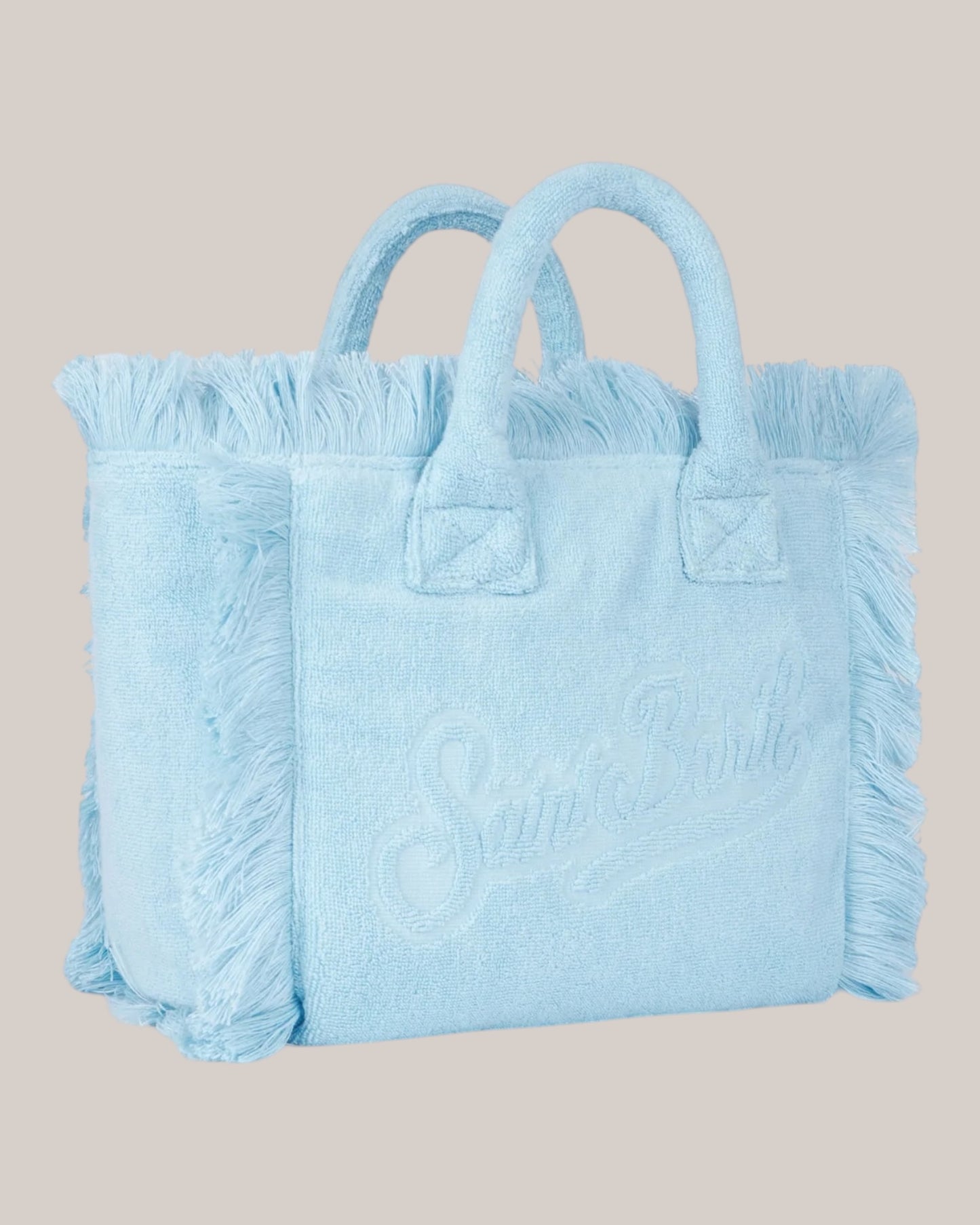 Borse Colette Terry Effetto Spugna Con Rilievo Celeste COL011 00414L MC2 Saint Barth