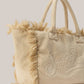 Borsa Vanity Large Regular In Tessuto Effetto Spugna Beige VANI012 02549L MC2 Saint Barth