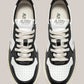 Sneakers Base In Pelle Medalist Low Man Bianca/Nero ALM WB01 Autry