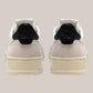 Sneakers Basse In Pelle Medalist Low Bianca e Nera In Suede Beige AULM LS21 Autry